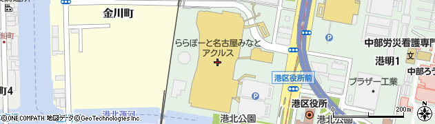 星乃珈琲店ららぽーと名古屋みなとアクルス店周辺の地図