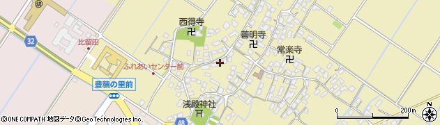 滋賀県野洲市比留田886周辺の地図