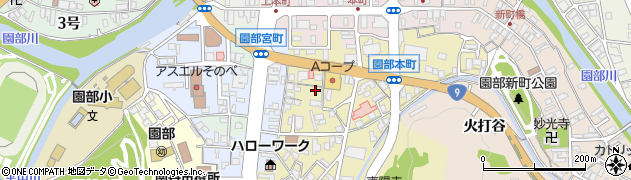 京都府南丹市園部町美園町６号周辺の地図