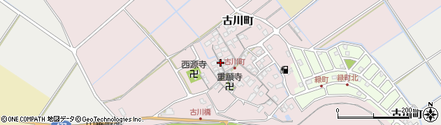 滋賀県近江八幡市古川町周辺の地図