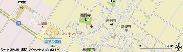 滋賀県野洲市比留田896周辺の地図