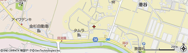 千葉県鴨川市滑谷周辺の地図
