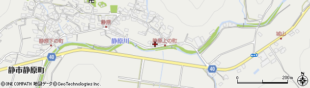 京都府京都市左京区静市静原町74周辺の地図
