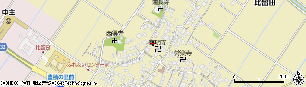 滋賀県野洲市比留田911周辺の地図