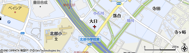 愛知県みよし市福谷町大日16周辺の地図