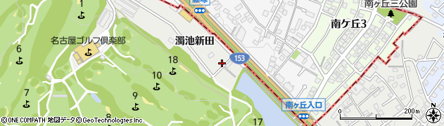 愛知県東郷町（愛知郡）和合（濁池新田）周辺の地図
