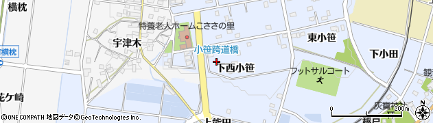 愛知県豊田市越戸町下西小笹70周辺の地図