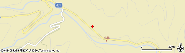 愛知県北設楽郡東栄町振草小林下日向47周辺の地図