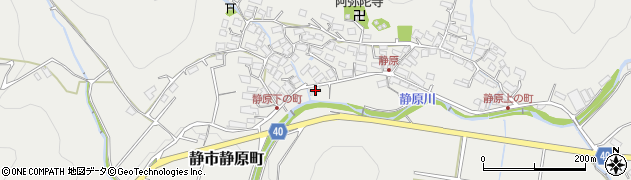 京都府京都市左京区静市静原町153周辺の地図