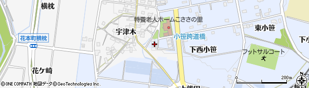 愛知県豊田市越戸町下西小笹60周辺の地図