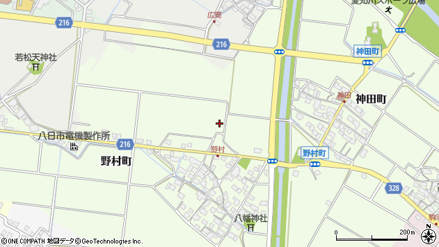 〒527-0047 滋賀県東近江市野村町の地図