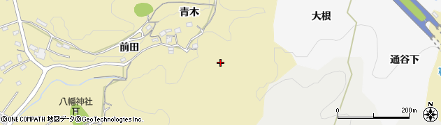 愛知県豊田市手呂町青木周辺の地図