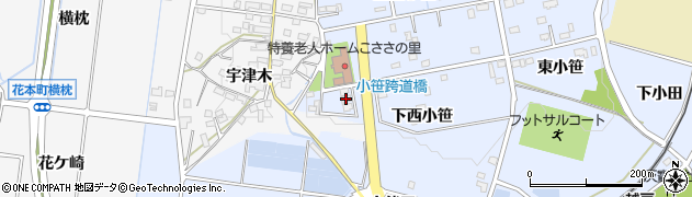 愛知県豊田市越戸町下西小笹63周辺の地図