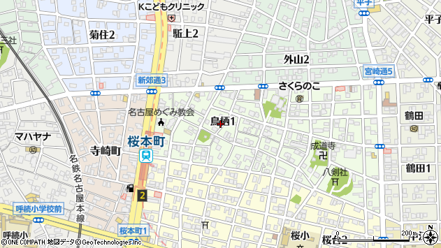 〒457-0006 愛知県名古屋市南区鳥栖の地図