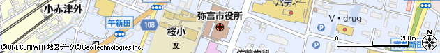 愛知県弥富市周辺の地図