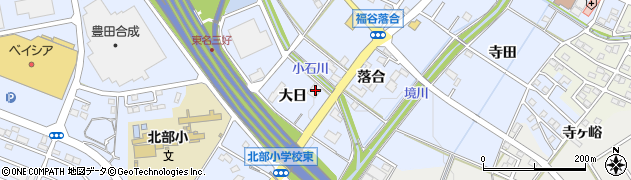 愛知県みよし市福谷町大日13周辺の地図