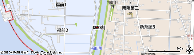 愛知県名古屋市港区南陽町大字福田前新田（にの割）周辺の地図