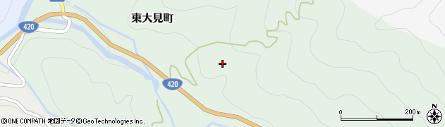 愛知県豊田市東大見町西貝戸周辺の地図