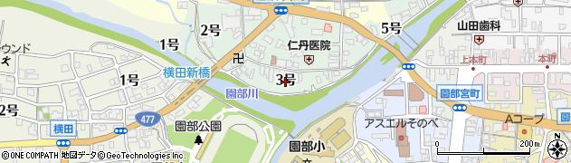 京都府南丹市園部町河原町（３号）周辺の地図