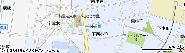 愛知県豊田市越戸町下西小笹71周辺の地図