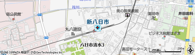新八日市駅周辺の地図