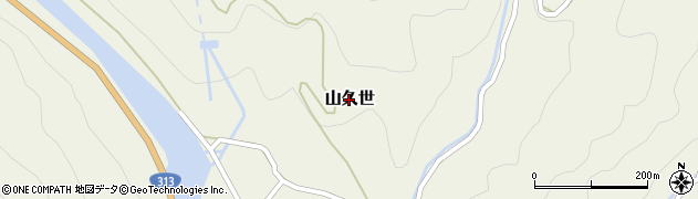 岡山県真庭市山久世周辺の地図