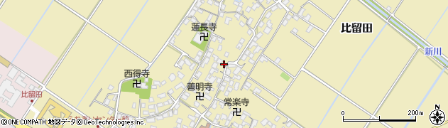 滋賀県野洲市比留田647周辺の地図