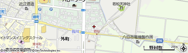 滋賀県東近江市八日市緑町19周辺の地図