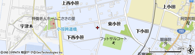 愛知県豊田市越戸町下西小笹94周辺の地図