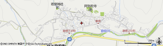 京都府京都市左京区静市静原町168周辺の地図