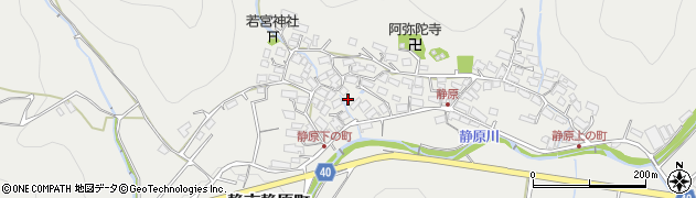 京都府京都市左京区静市静原町171周辺の地図