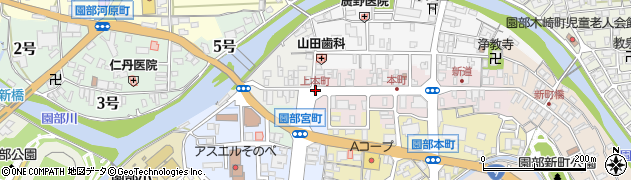 上本町周辺の地図