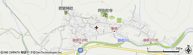 京都府京都市左京区静市静原町192周辺の地図