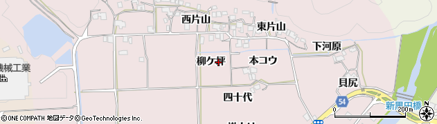 京都府南丹市園部町黒田（柳ケ坪）周辺の地図