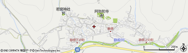 京都府京都市左京区静市静原町193周辺の地図