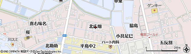 愛知県弥富市平島町北広畑周辺の地図