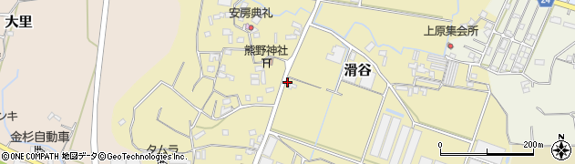 千葉県鴨川市滑谷21周辺の地図