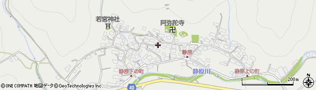 京都府京都市左京区静市静原町194周辺の地図