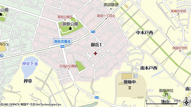 〒470-0156 愛知県愛知郡東郷町御岳の地図