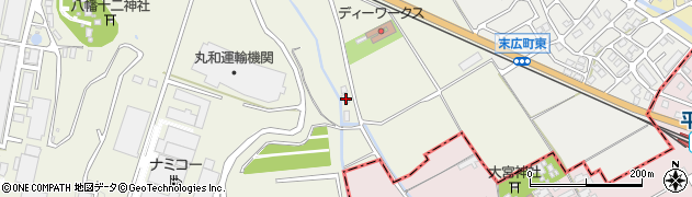 滋賀県近江八幡市長光寺町957周辺の地図