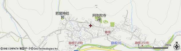 京都府京都市左京区静市静原町周辺の地図