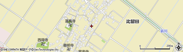 滋賀県野洲市比留田990周辺の地図