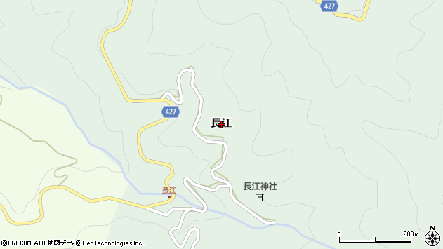 〒441-2312 愛知県北設楽郡設楽町長江の地図