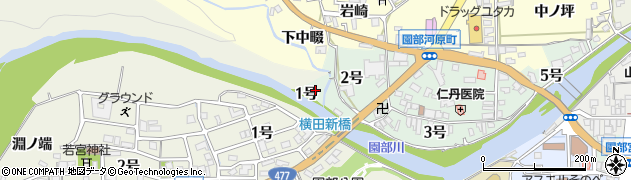 京都府南丹市園部町河原町（１号）周辺の地図