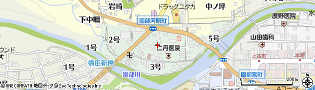 京都府南丹市園部町河原町（４号）周辺の地図