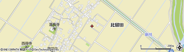 滋賀県野洲市比留田596-2周辺の地図
