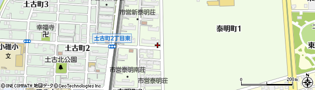 愛知県名古屋市港区泰明町周辺の地図