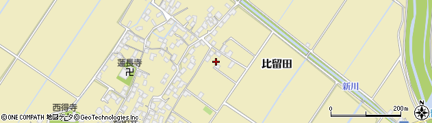 滋賀県野洲市比留田595周辺の地図