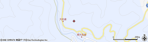 愛知県設楽町（北設楽郡）大名倉（西地）周辺の地図