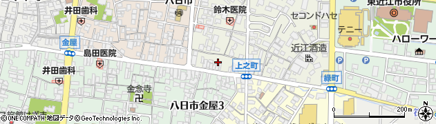 滋賀県東近江市八日市上之町5周辺の地図